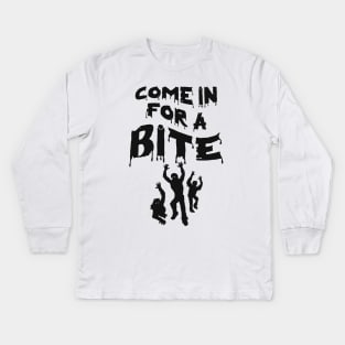 ombie Halloween Party Funny Quote Kids Long Sleeve T-Shirt